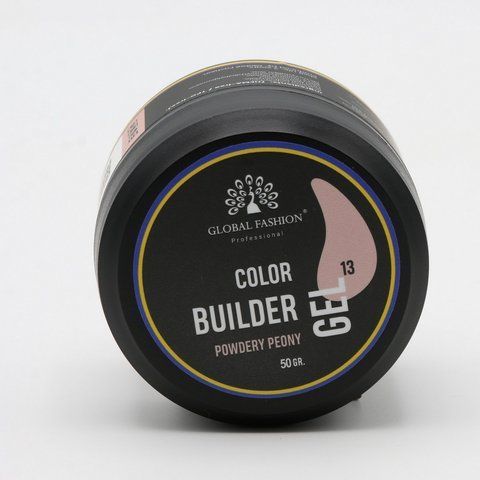 Гель для моделирования ногтей Global Fashion Color Builder Gel #13 Powdery peony, 50 г 26236 фото