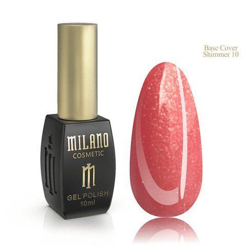 Базовое цветное покрытие с шиммером MILANO Color Shimmer Base 10, 10 мл C-000000511 фото