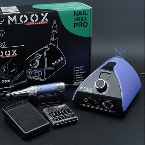 Фрезер для манікюру і педикюру MOOX X300 50 000 об/хв, 70W, Purple Moox-300-PUR фото