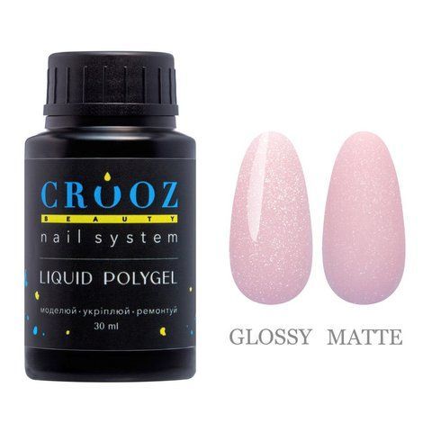 Рідкий полігель CROOZ LIQUID POLYGEL SHIMMER #2, вузька банка, 30 мл CR-LPSH30-02 фото