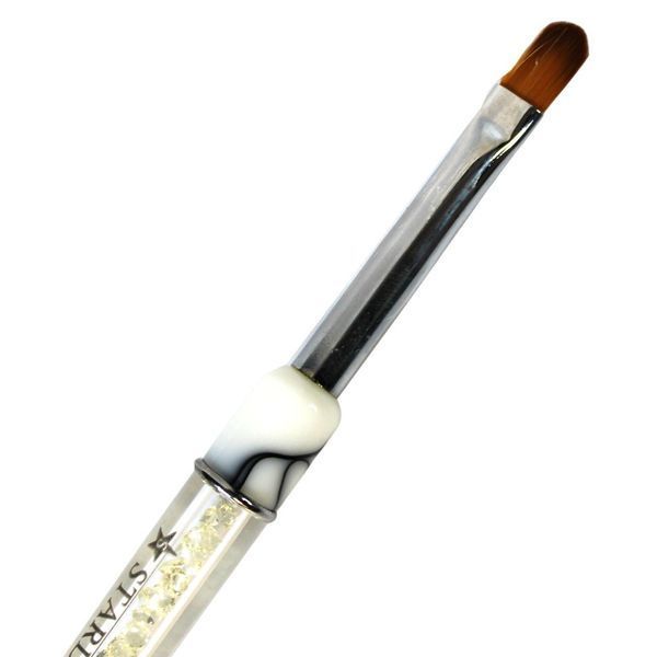 Кисть овальная для гелевого моделирования Starlet Professional Dragon Brush #8 STB-DRBR-8 фото
