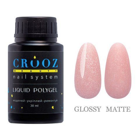 Рідкий полігель CROOZ LIQUID POLYGEL SHIMMER #3, вузька банка, 30 мл CR-LPSH30-03 фото