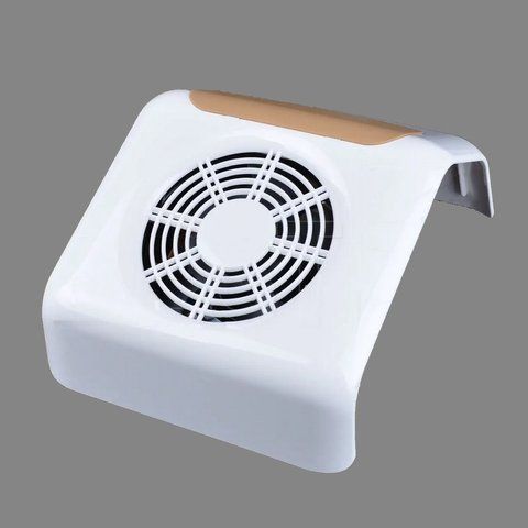 Вытяжка маникюрная Nail Dust Collector DC-001A, 45 Вт (бело-горчичная) NDC-DC01-WH фото