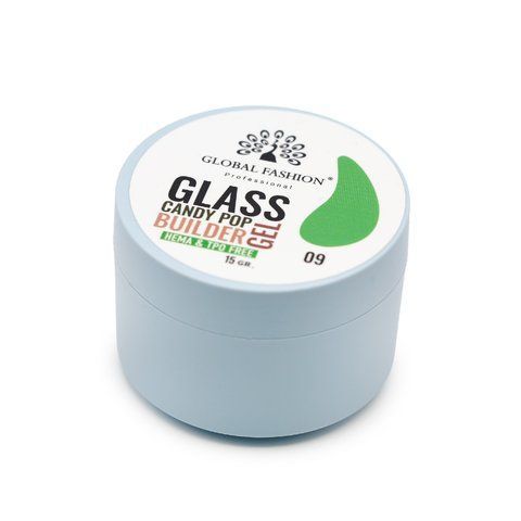 Гель для моделирования Global Fashion Glass Candy Pop #9, 15 г 26045 фото