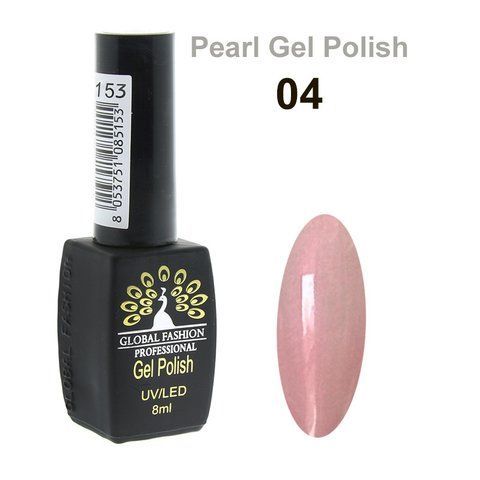 Гель-лак Global Fashion Pearl Gel Polish #4, 8 мл 23465 фото