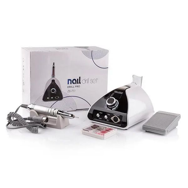 Фрезер для манікюру Nail Drill ZS-711 PRO WHITE 65 Вт 45 000 об/хв ZS-711-65- 45-W фото