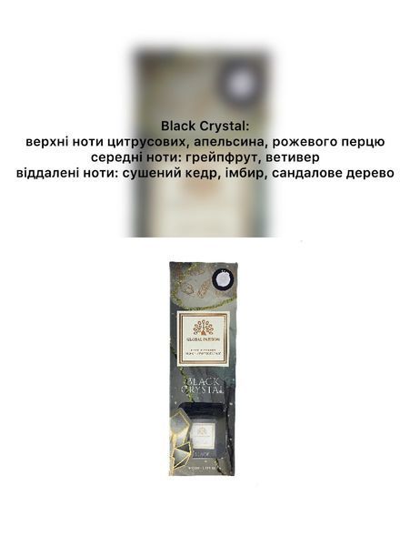 Ароматический диффузор Global Fashion Black Crystal, 100 мл 22426 фото