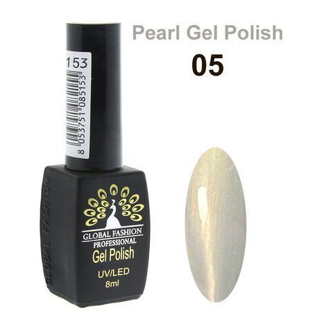 Гель-лак Global Fashion Pearl Gel Polish #5, 8 мл 23466 фото