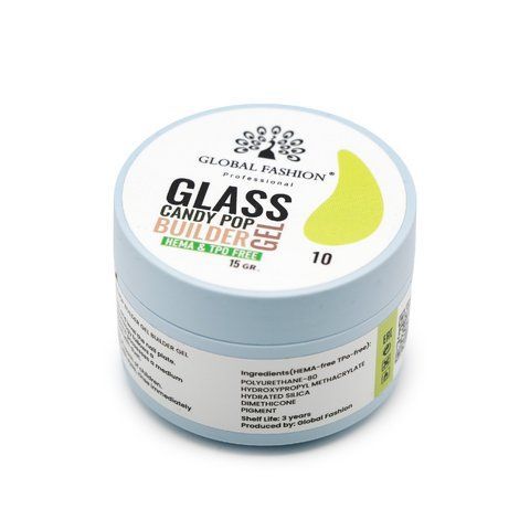 Гель для моделирования Global Fashion Glass Candy Pop #10, 15 г 26046 фото