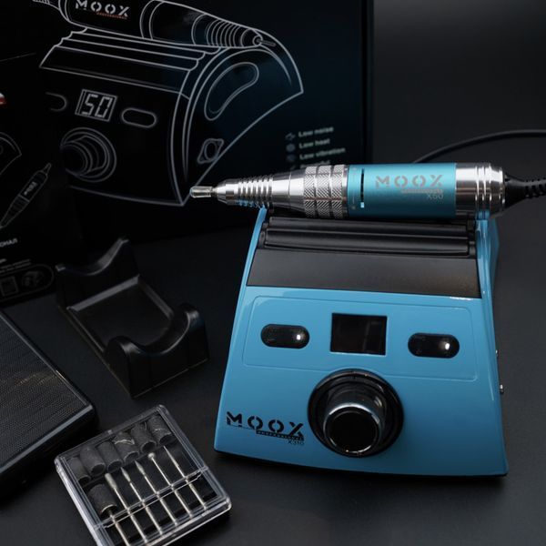 Фрезер для маникюра и педикюра MOOX X310, 50000 об/мин, 70W, Light blue Moox-310-LB фото