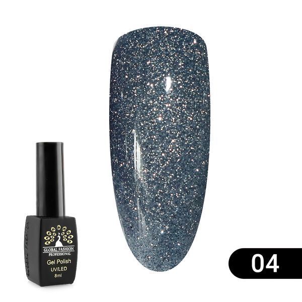 Гель лак Disco Gel Shine Spectrum, Global Fashion, світловідбивний, 8 мл 04 12042 фото