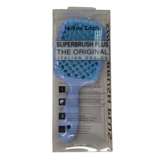 Гребінець HollowComb SUPERBRUSH PLUS, Синій HC-Blue фото
