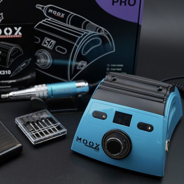 Фрезер для маникюра и педикюра MOOX X310, 50000 об/мин, 70W, Light blue Moox-310-LB фото