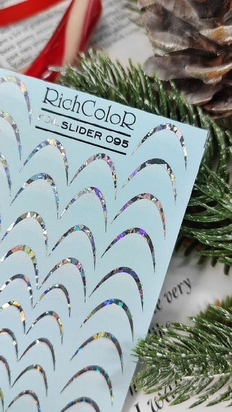 Слайдер для ногтей фольгированный новогодний RichColor #095 SL-RICH-095 фото