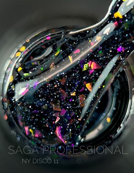 Світловідбиваючий гель-лак SAGA Professional New York Disco gel polish #11, 9 мл SG-GDISC-11 фото