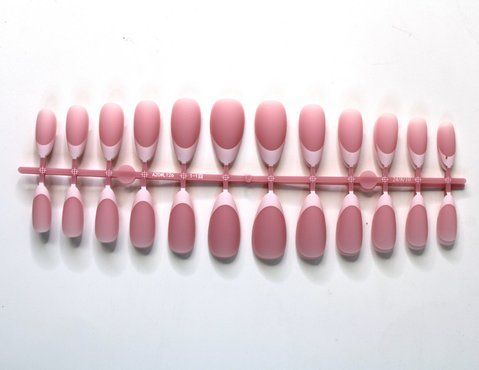 Гелеві тіпси MAFANAILS з ефектом &laquo;френч&raquo; L126, 120 шт, Рожеві MFN-L126P фото