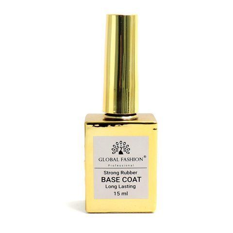 Каучуковая база для гель лака Global Fashion Strong Rubber Base Coat Long Lasting, 15 мл 11196 фото