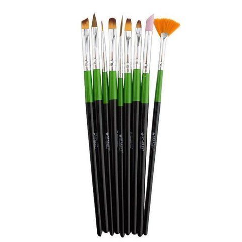 Набор кистей для геля Starlet Professional, с бруском, 9 шт ST-NAB-BR-02 фото
