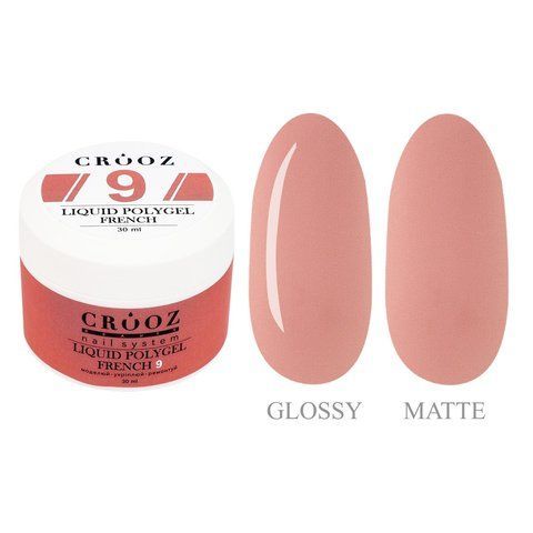 Жидкий полигель CROOZ LIQUID POLYGEL FRENCH #9, 30 мл CR-LPGFR-09-30 фото