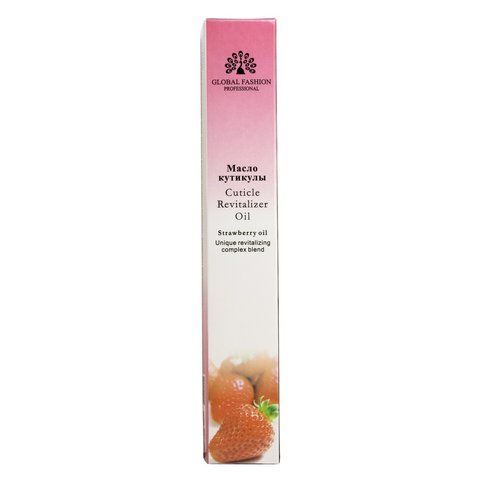 Олія для кутикули в ручці Global Fashion, Strawberry, 5мл GF-POIL-08 фото