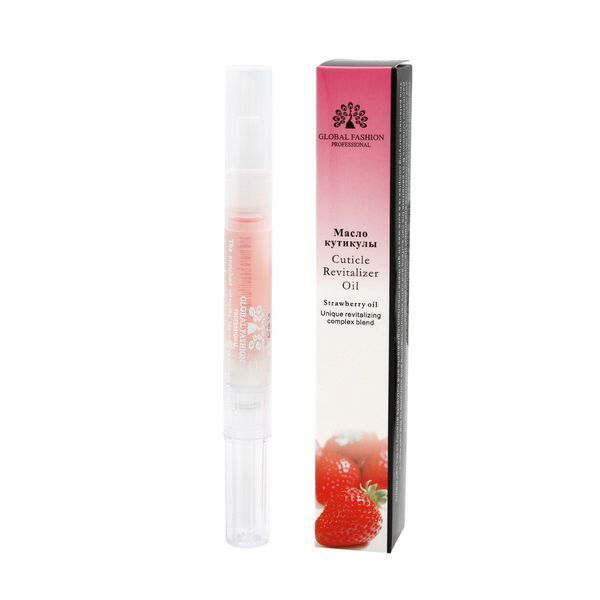 Масло для кутикулы в ручке Global Fashion, Strawberry, 5мл GF-POIL-08 фото