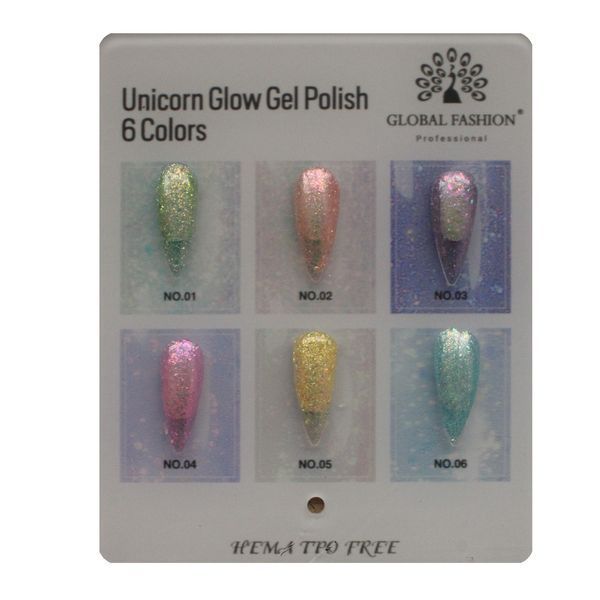 Гель-лак для ногтей Global Fashion Unicorn Glow #06, 8 мл 26036 фото