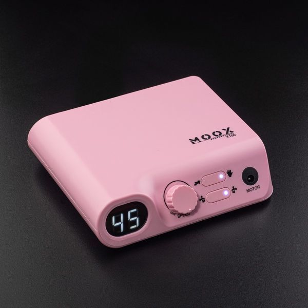 Фрезер для манікюру і педикюру MOOX X100 45 000 об / хв 70w Рожевий Moox-100-R фото