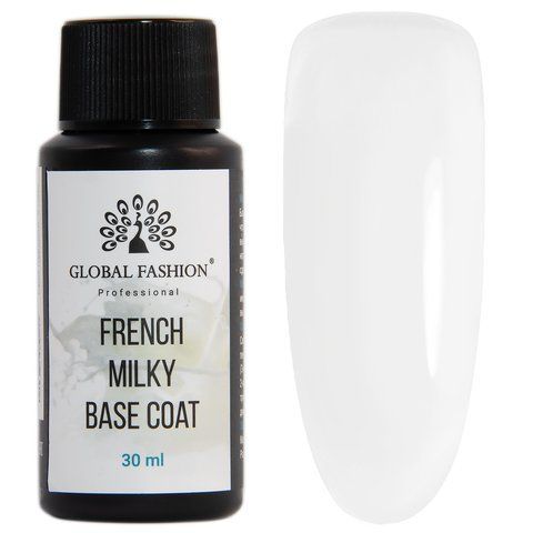 Базовое покрытие Global Fashion French Milky Base Coat, 30 мл 11385 фото