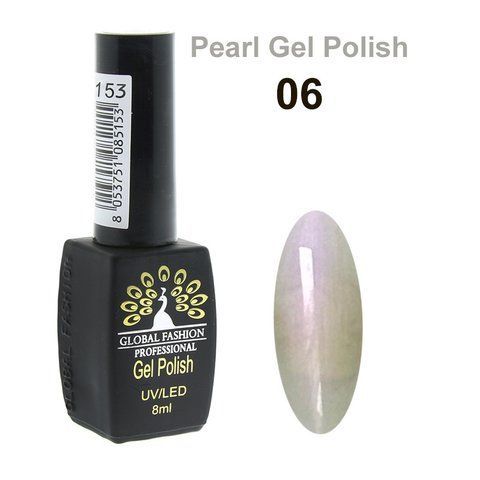 Гель-лак Global Fashion Pearl Gel Polish #6, 8 мл 23467 фото