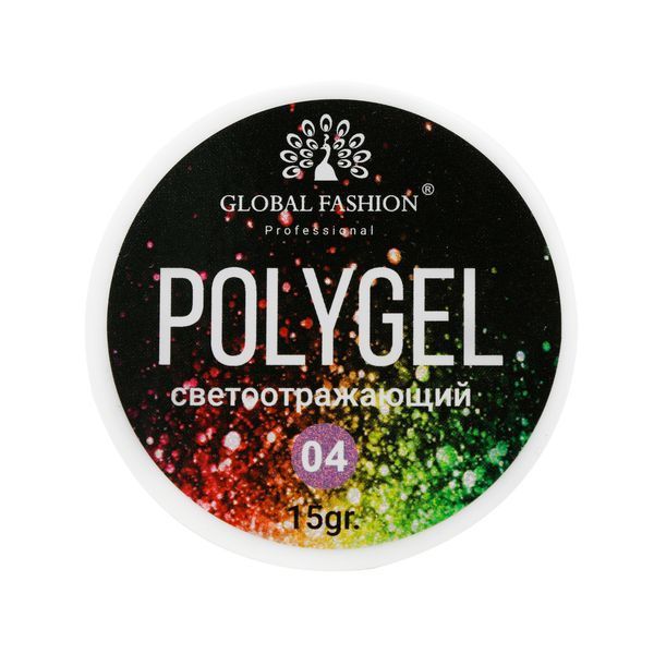 Світловідбивний полігель 15 гр Global Fashion у банці 04 15659 фото