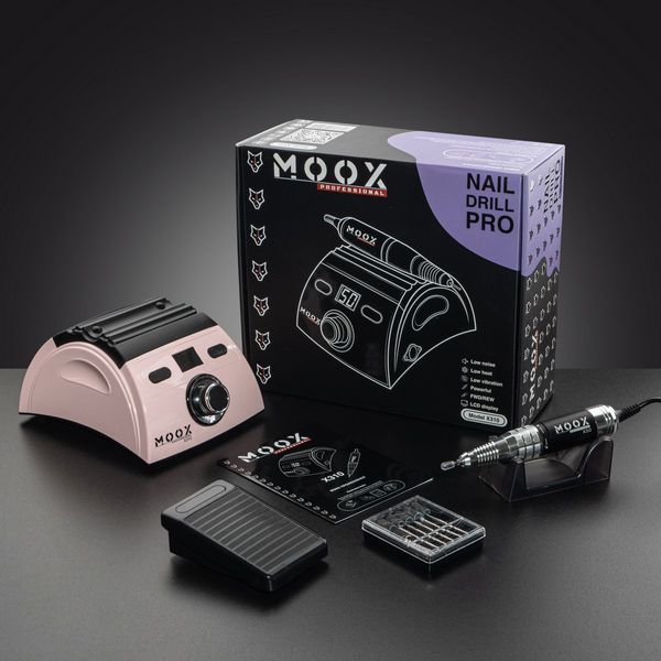 Фрезер для манікюру і педикюру MOOX X310 50 000 об / хв 70W Рожевий Moox-310-R фото