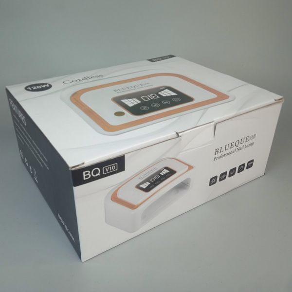 Аккумуляторная UV/LED лампа для сушки ногтей BlueQue BQ V10, 120 ВТ, Бронза BQ-V-10B фото