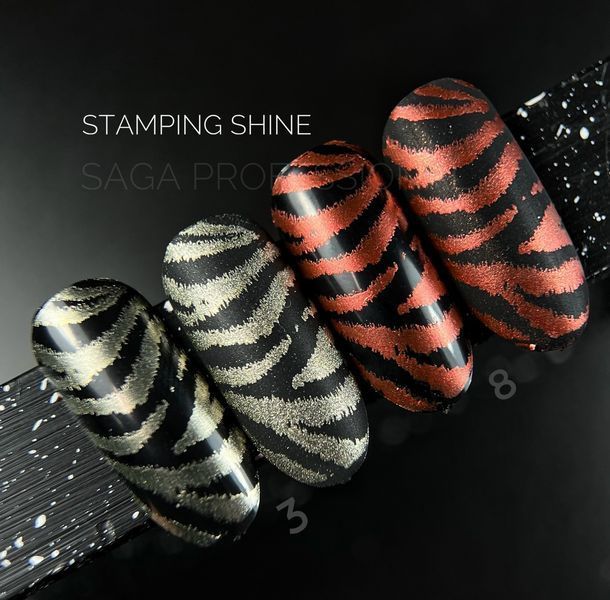 Перламутровий лак для стемпінгу SAGA Professional Stamping paint Shine #7, 8 мл SAGA-STSHI-07 фото