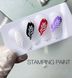Лак для стемпінгу SAGA Professional Stamping paint, sticky, White, 8 мл SAGA-STPNT-SW фото 5
