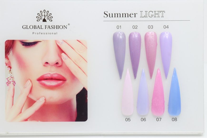 Гель-лак Global Fashion Summer Light + шимер, 8 мл, 03 12465 фото