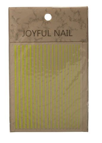 Смужки (стрічка) для нігтьового дизайну JOYFUL Nail, Лимонні Gf-NAILJF-04 фото