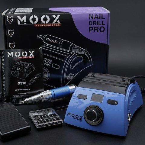 Фрезер для манікюру і педикюру MOOX X310 50 000 об/хв, 70W, Sky blue Moox-310-SB фото