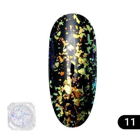 Втирка для ногтей Global Fashion, Transparent est chameleon 11 11 фото