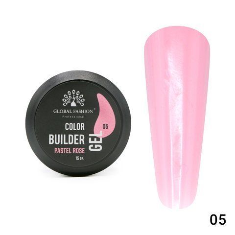 Гель для моделирования ногтей Global Fashion Color Builder Gel #05 Pastel rose, 15 г 19781 фото