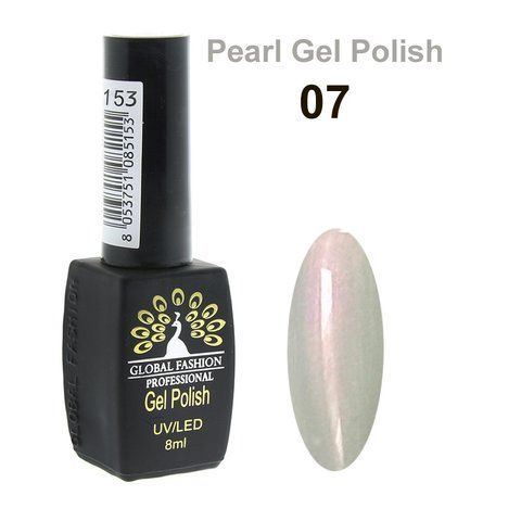 Гель-лак Global Fashion Pearl Gel Polish #7, 8 мл 23468 фото