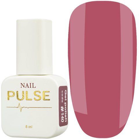 Гель-лак NAIL PULSE Gel Polish №140, 8 мл рожево-сливовий NAILP-GPOL-140 фото
