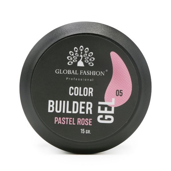 Гель для моделювання нігтів Global Fashion Color Builder Gel #05 Pastel rose, 15 г 19781 фото