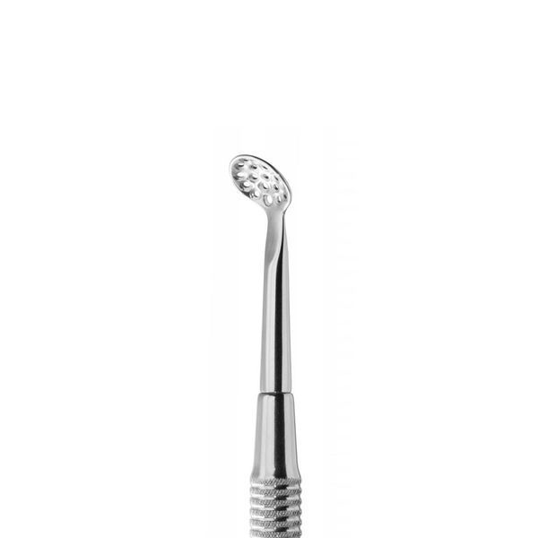 Ложка косметологическая двусторонняя STALEKS EXPERT 20 TYPE 2 (Уно + кругл. шумовка 19 отверстий) ZE-20/2-CP фото