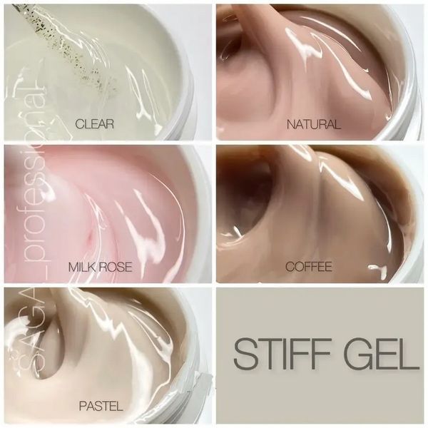 Гель-желе для зміцнення нігтів SAGA Professional STIFF Gel, Milk Rose, 13 мл SG-STIFF-MIL фото