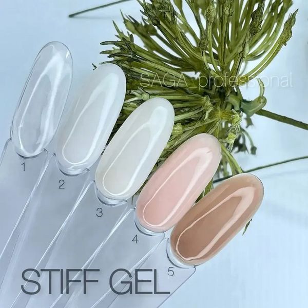 Гель-желе для зміцнення нігтів SAGA Professional STIFF Gel, Milk Rose, 13 мл SG-STIFF-MIL фото