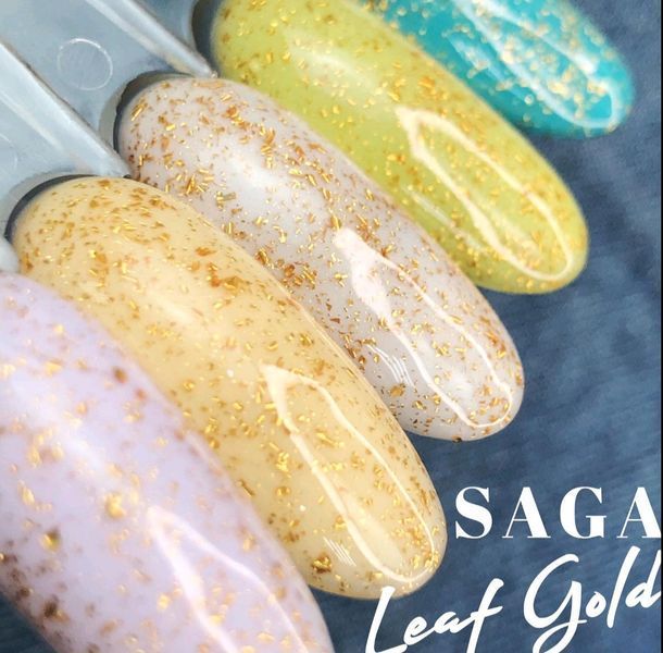 Топовое покрытие Saga Professional Top Leaf GOLD, 9 мл SAGA-LEAF-G фото