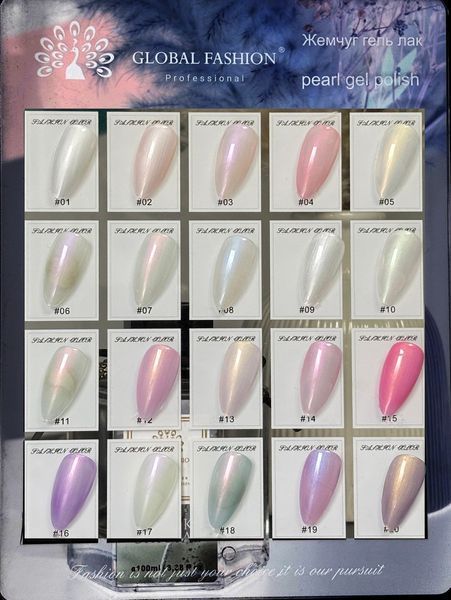 Гель-лак Global Fashion Pearl Gel Polish #8, 8 мл 23469 фото