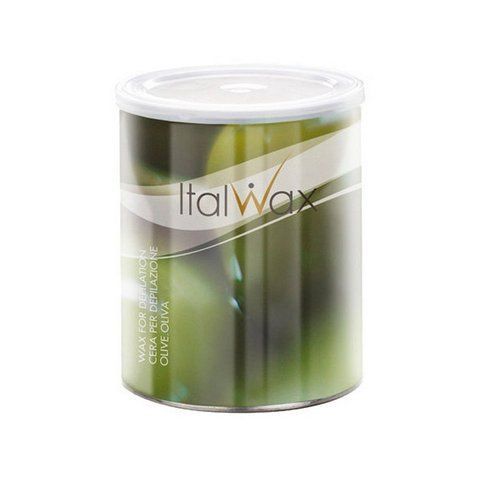 Теплый воск в банке Italwax Олива, 800 г. C_TIN800_OL_IT фото