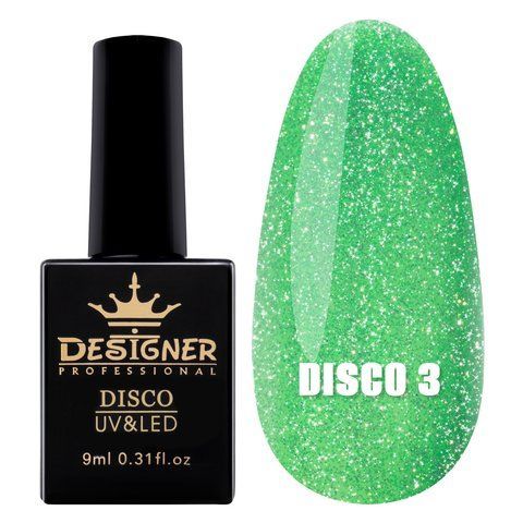 Гель-лак Designer Professional Disco Gel Polish, 9 мл, 03 DP-DGP-03 фото