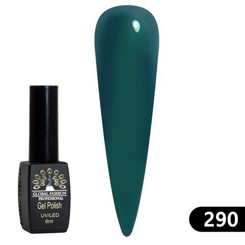 Гель-лак Global Fashion BLACK ELITE 290, 8 мл 2520 фото